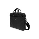 Guess Saffiano Triangle Logo bag for a 16&#39;&#39; laptop - black