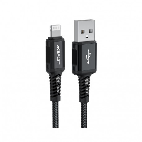 Acefast MFI USB - Lightning cable 1.8m, 2.4A black (C4-02 A Black)
