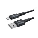 Acefast MFI USB - Lightning cable 1.8m, 2.4A black (C4-02 A Black)