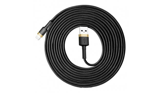 Baseus Cafule USB-A / Lightning 2A QC 3.0 cable 3 m - black and gold