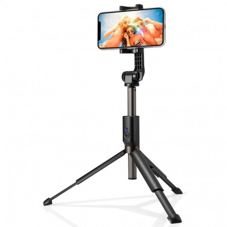 Selfie stick Spigen S540W Bluetooth with tripod - black