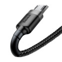 Baseus Cafule Cable durable nylon cable USB / micro USB 2A 3M black-gray (CAMKLF-HG1)
