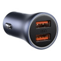 Baseus Golden Contactor Pro fast car charger 2x USB 40 W Quick Charge SCP FCP AFC + USB cable - USB 