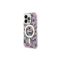 Guess GUHMP14XHCFWSP iPhone 14 Pro Max 6.7" pink/pink hardcase Flower MagSafe