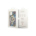 Guess Leopard MagSafe case for iPhone 14 - blue