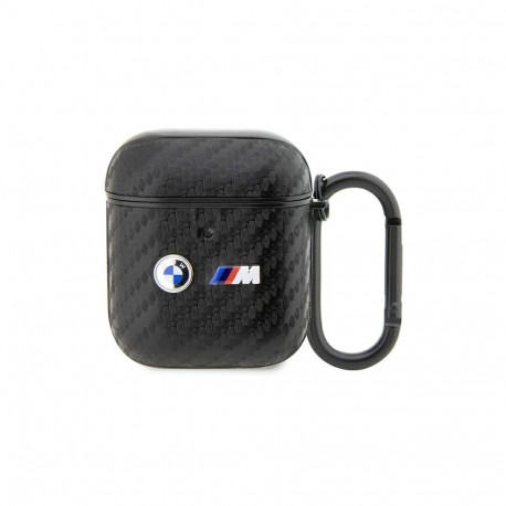 BMW BMA2WMPUCA2 AirPods 1/2 cover black/black Carbon Double Metal Logo