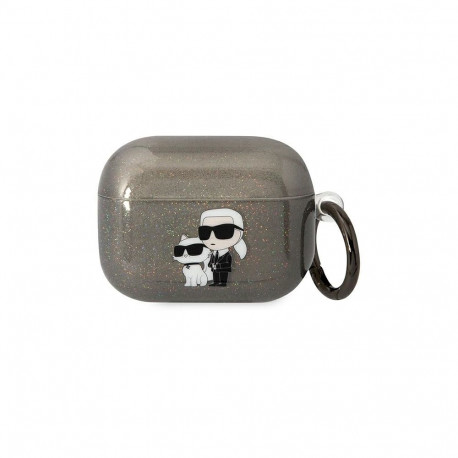Karl Lagerfeld KLAPHNKCTGK Airpods Pro cover black/black Gliter Karl&Choupette