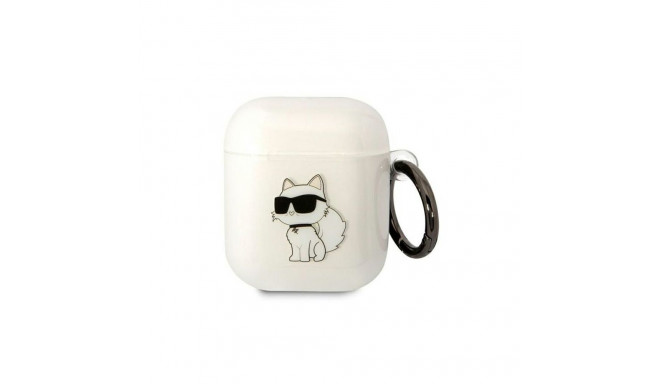 Karl Lagerfeld KLA2HNCHTCT Airpods 1/2 cover transparent Ikonik Choupette