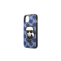 Karl Lagerfeld KLHCP13MPMNIKBL iPhone 13 6.1" hardcase blue/blue Monogram Ikonik Patch Karl Lagerfeld KLHCP13MPMNIKBL iPhone 13 6.1" hardcase blue/blue Monogram Ikonik Patch