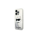 Karl Lagerfeld KLHCP14LLNHCCS iPhone 14 Pro 6.1" silver/silver hardcase Glitter Choupette Head Karl Lagerfeld KLHCP14LLNHCCS iPhone 14 Pro 6.1" silver/silver hardcase Glitter Choupette Head