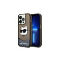 Karl Lagerfeld KLHCP14LLNCHCK iPhone 14 Pro 6.1" black/black hardcase Glitter Choupette Head