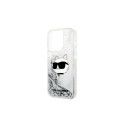 Karl Lagerfeld KLHCP14LLNHCCS iPhone 14 Pro 6.1" silver/silver hardcase Glitter Choupette Head Karl Lagerfeld KLHCP14LLNHCCS iPhone 14 Pro 6.1" silver/silver hardcase Glitter Choupette Head