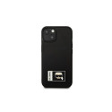 Karl Lagerfeld KLHCP13S3DKPK iPhone 13 mini 5,4 "black / black hardcase Ikonik Patch