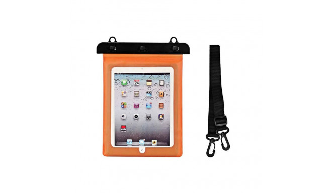 Waterproof PVC tablet case - orange