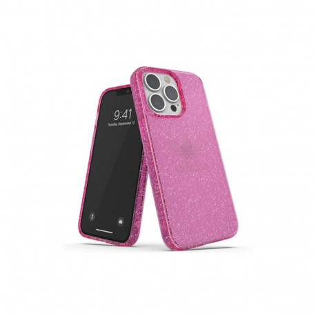 Adidas OR Protective Clear Case Glitter for iPhone 13 Pro / iPhone 13 - Pink