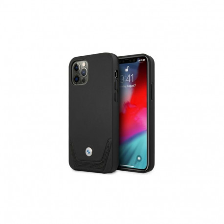 BMW Leather Perforate Case for iPhone 12 Pro Max - Black
