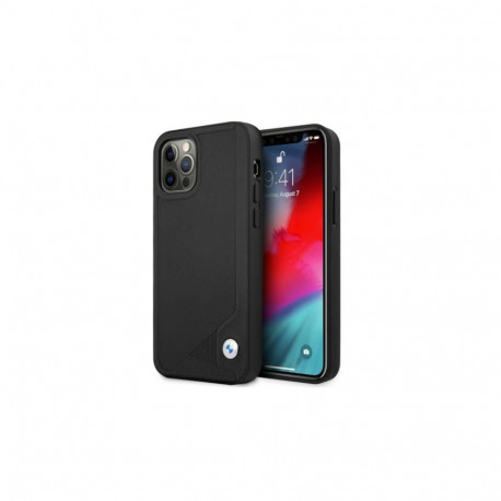 BMW Leather Deboss Case for iPhone 12 Pro Max - Black