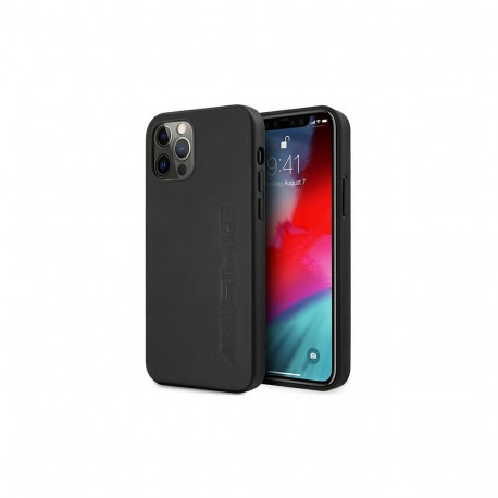 AMG Leather Hot Stamped Case for iPhone 12 Pro Max - Black