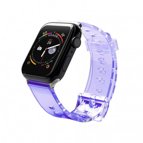 Silicone Strap Bracelet Bracelet Strap Light for Apple Watch 42 / 44 mm - Purple
