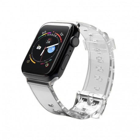 Silicone Strap Bracelet Bracelet Strap Light for Apple Watch 42 / 44 mm - Black