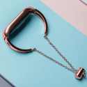 Metal bracelet for Xiaomi Mi Band 3 / 4 / 5 / 6 band strap - pink