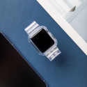 Silicone Band Strap Bracelet Case Strap Light Set for Apple Watch 44mm - Purple Silicone Band Strap Bracelet Case Strap Light Set for Apple Watch 44mm - Purple