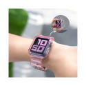 Silicone Band Strap Bracelet Case Strap Light Set for Apple Watch 44mm - Purple Silicone Band Strap Bracelet Case Strap Light Set for Apple Watch 44mm - Purple