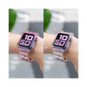 Silicone Band Strap Bracelet Case Strap Light Set for Apple Watch 44mm - Purple Silicone Band Strap Bracelet Case Strap Light Set for Apple Watch 44mm - Purple