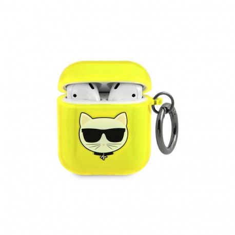Karl Lagerfeld Choupette Case for AirPods 1/2 - Yellow