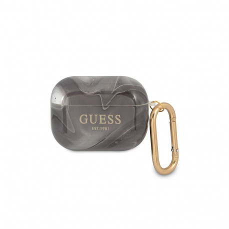 Guess GUAPUNMK AirPods Pro cover black/black Marble Collection