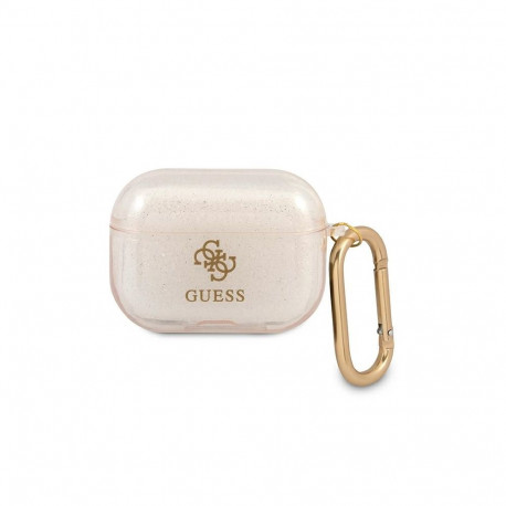 Guess GUAPUCG4GD AirPods Pro cover gold/gold Glitter Collection