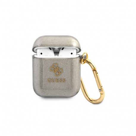 Guess GUA2UCG4GK AirPods cover black/black Glitter Collection