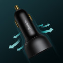 Baseus Superme fast car charger USB / USB Type C 100W PPS Quick Charge Power Delivery + USB cable Ty