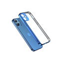 Joyroom New Beauty Series ultra thin case with electroplated frame for iPhone 12 Pro dark-blue (JR-B