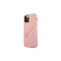 Guess GUHCP12LLSVSPI iPhone 12 Pro Max 6.7" pink/pink hardcase Script Vintage