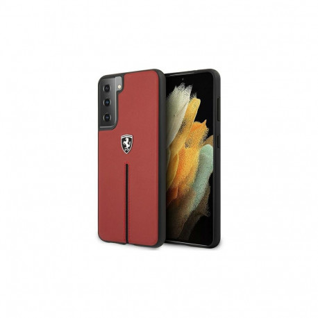 Ferrari FEOSIHCS21MRE S21+ G996 red/red hardcase Off Track Leather Nylon Stripe