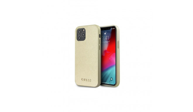 Guess GUHCP12LIGLGO iPhone 12 Pro Max 6.7" gold/gold hardcase Iridescent