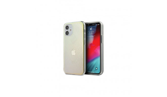 Guess GUHCP12S3D4GIRBL iPhone 12 mini 5.4" iridescent/opal hardcase 4G 3D Pattern Collection