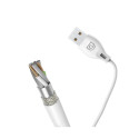 Dudao cable micro USB cable 2.4A 2m white (L4M 2m white)