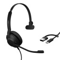 Jabra Evolve2 30 SE USB C/A MS mono juhtmega käsimikrofoniga kontori/kõnekeskuse USB Type-C / USB Ty