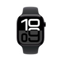 Apple Watch Series 10 GPS 46mm süsimust alumiiniumkorpus must spordirihm - M/L