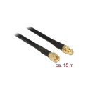 DeLOCK 15m CFD200 coaxial cable SMA