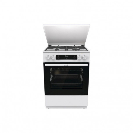 Gorenje pliit GKS6C71WF eraldiseisev ahjuga, valge