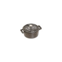 Staub Mini Round Cast Iron Pot - 250 ml, Graphite