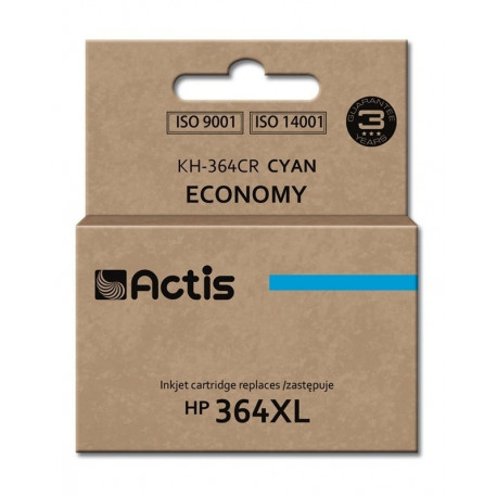 Actis KH-364CR tindikassett (asendus HP 364XL CB323EE; standard; 12 ml; tsüaan)