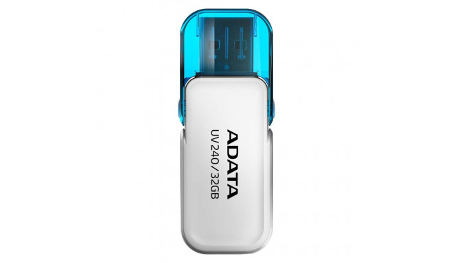 Adata mälupulk 32GB UV240 USB 2.0, valge