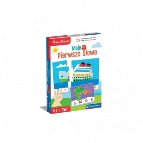 Gra edukacyjna Puzzle Moje Pierwsze Słowa Uczę się Bawiąc Język Polski Clementoni 50770