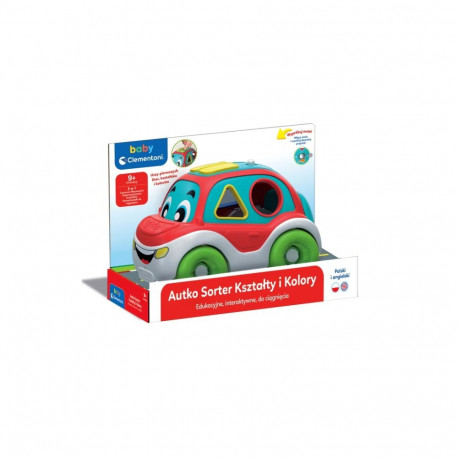 Interaktiivne auto sorteerija kujundid ja värvid eesti ja inglise keel Clementoni 50808