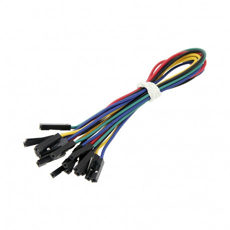 6642# Zestaw kabli żeńskie 10sztuk długość 20cm kolor