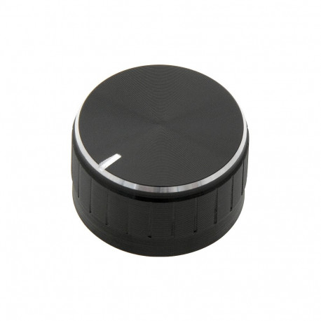 8168# poti nupp must keskmine - 30mm hõbedane näidik (5 tk.)